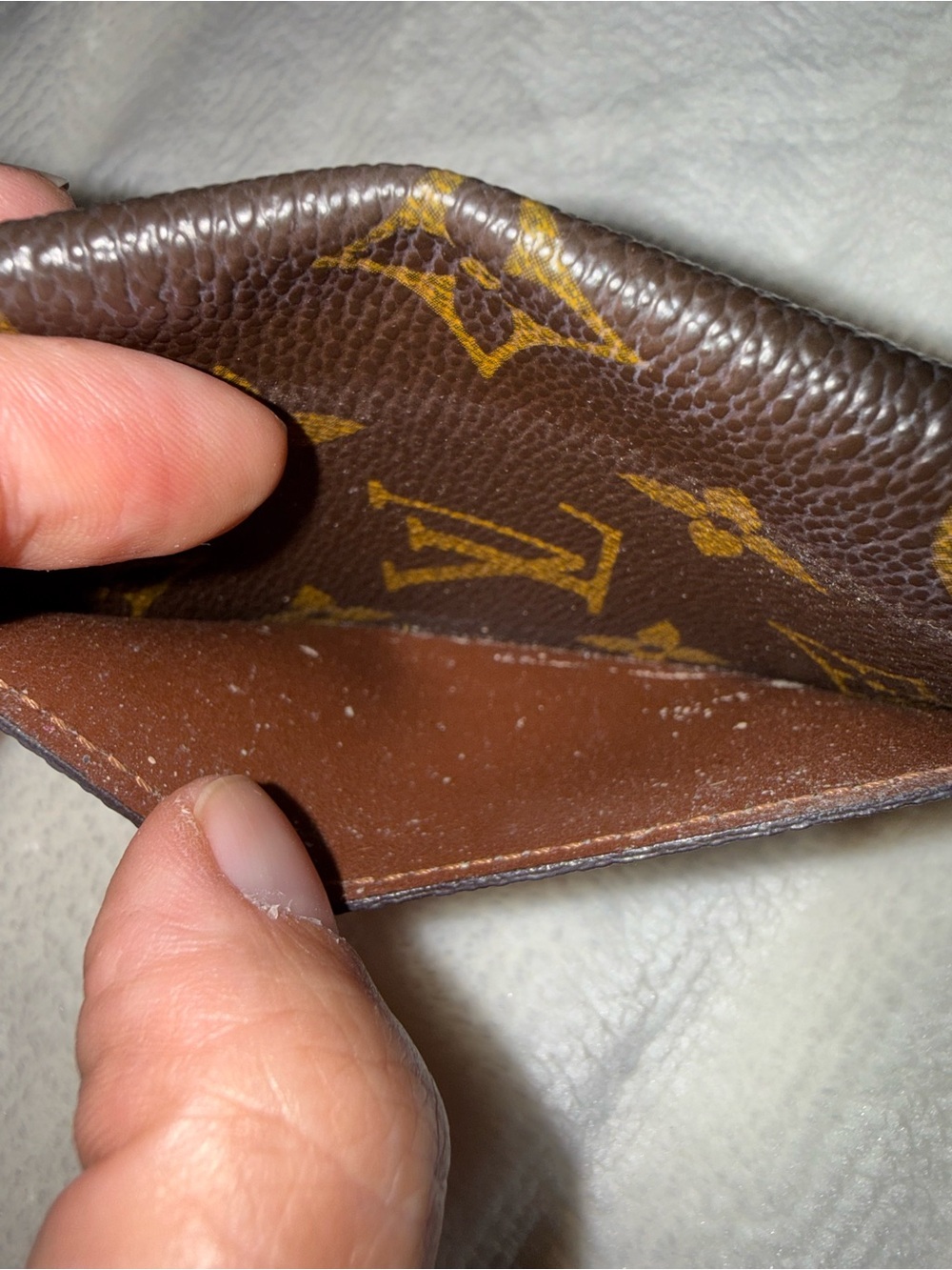 Louis Vuitton Monogram Canvas Card Holder in Brown and Gold - Picture 4 of 8